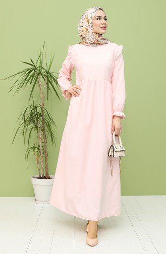 Powder Hijab Dress 21Y8224-02