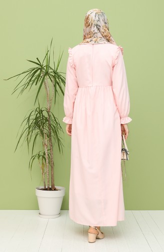 Robe Hijab Poudre 21Y8224-02