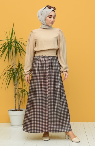 Brown Skirt 9041A-03