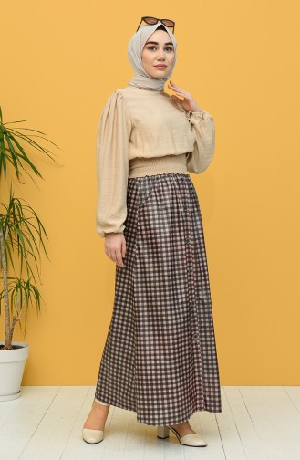 Brown Skirt 9041A-03