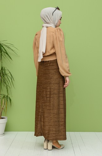 Brown Skirt 9041C-01