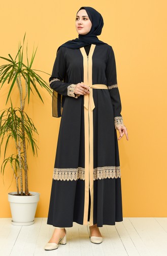 Dunkelblau Abayas 2019-01