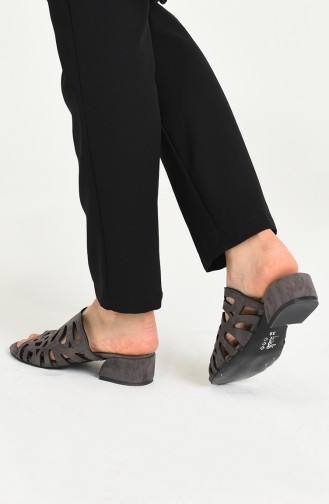 Gray Summer slippers 0527-06