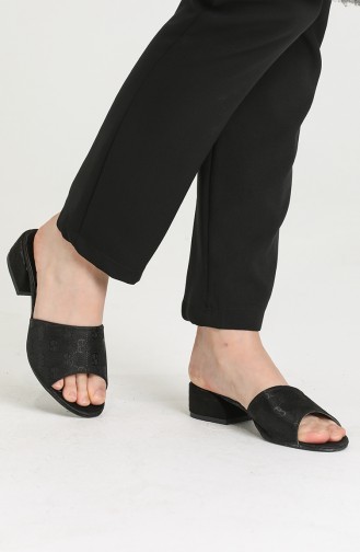 Black Summer Slippers 0526-27