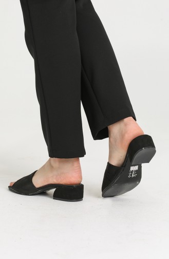 Black Summer Slippers 0526-27