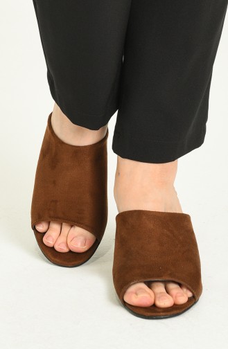 Tobacco Brown Summer slippers 9103-30