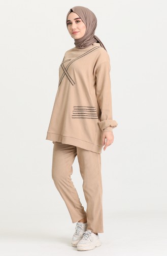 Beige Suit 15019-01