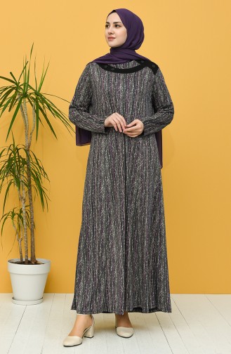 Smaragdgrün Hijab Kleider 0418-03