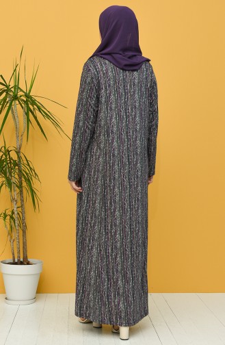 Smaragdgrün Hijab Kleider 0418-03