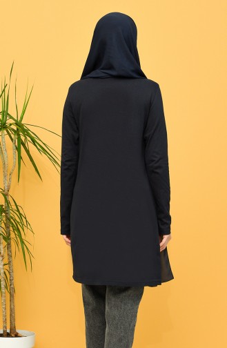 Bedruckte Tunika 6009-02 Dunkelblau 6009-02