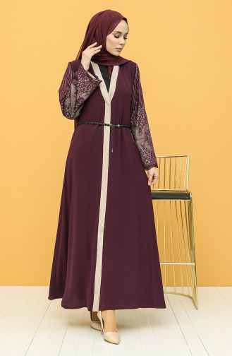 Plum Abaya 2018-04