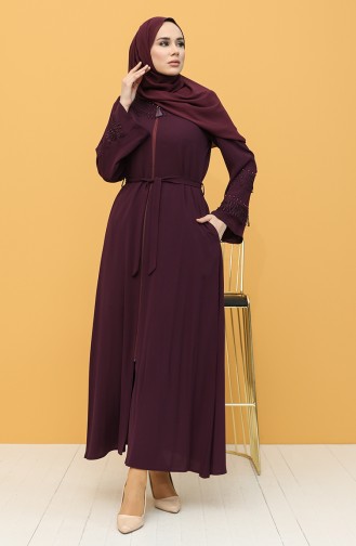 Plum Abaya 2017-02