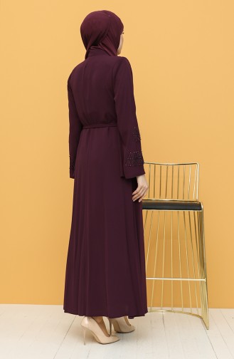 Plum Abaya 2017-02