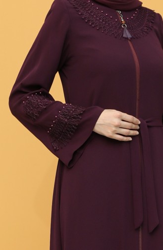 Plum Abaya 2017-02