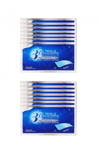 Xolo 14 Adet Diş Beyazlatma Bandı 3D White Professional Effects Diş Beyazlatma Bantları SM0301 Renkli