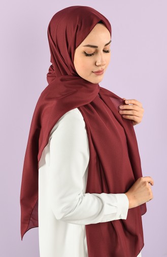 Düz Şifon Şal 4992-01 Koyu Bordo