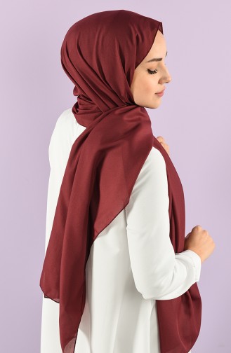 Düz Şifon Şal 4992-01 Koyu Bordo