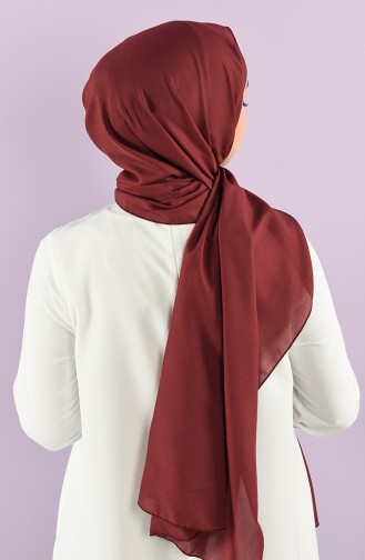 Düz Şifon Şal 4992-01 Koyu Bordo