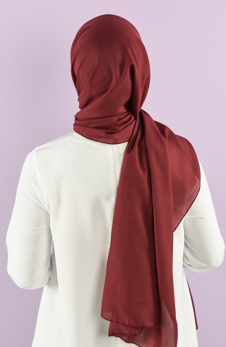 Düz Şifon Şal 4992-01 Koyu Bordo