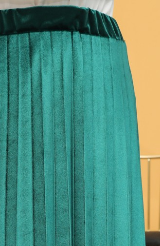 تنورة أخضر زمردي 1008-10