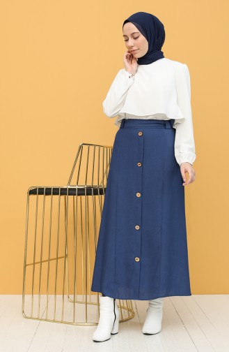 Navy Blue Skirt 2453-04