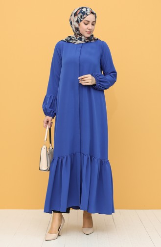 Saxon blue Abaya 1407-02