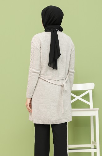 Beige Strickjacke 55220B-07