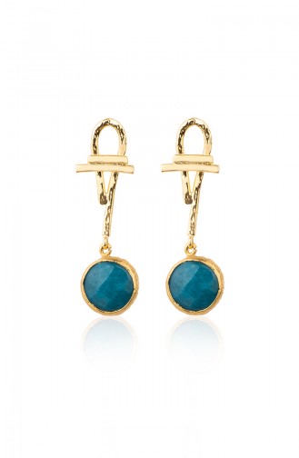 Boucle D`oreille Jaune 004