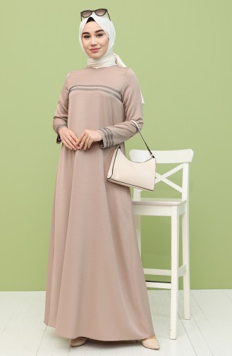 Mink Hijab Dress 8289-02