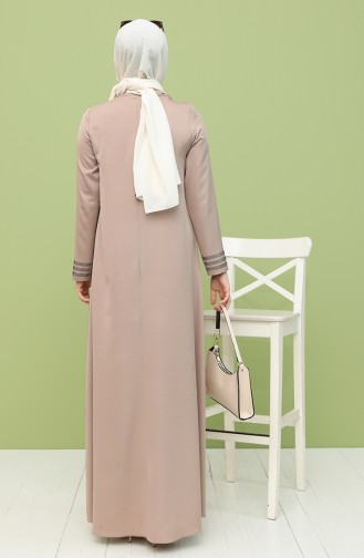 Mink Hijab Dress 8289-02