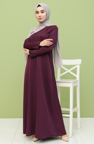 Robe Hijab Plum 8289-03
