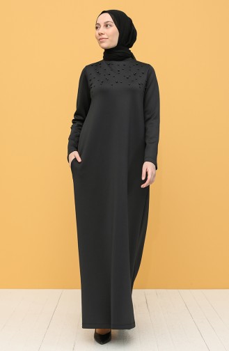 Black Hijab Dress 1000-02