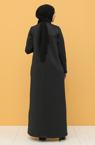 Black Hijab Dress 1000-02