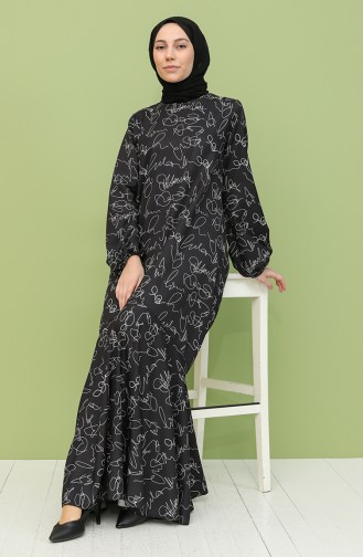 Gray Hijab Dress 21931-02