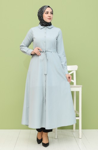 Green Almond Hijab Dress 201553-01