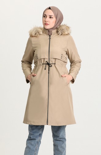 Beige Winter Coat 0828-02