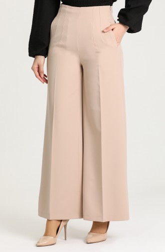 Cepli Bol Paça Pantolon 3170-01 Taş