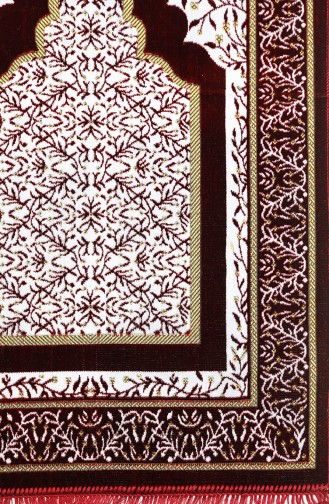 Claret Red Prayer Rug 0001-04