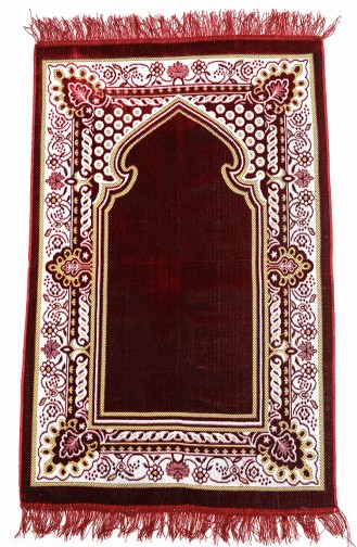 Claret red Praying Carpet 0002-01