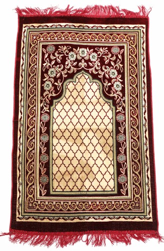 Claret Red Prayer Rug 0003-01