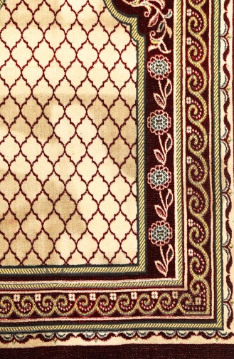 Claret Red Prayer Rug 0003-01