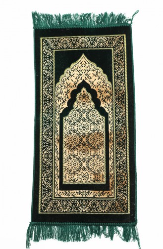 Dark Green Prayer Rug 0012-04