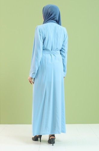 Blue Abaya 0433-01