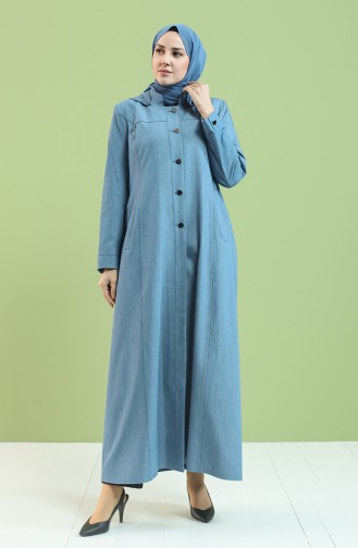 Blue Abaya 0446-02