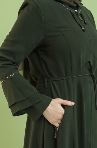 Khaki Abaya 0450-04