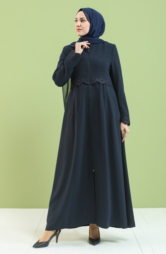 عباءه أزرق كحلي 0451-03