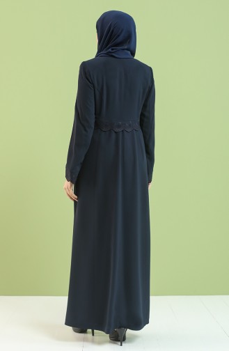 عباءه أزرق كحلي 0451-03