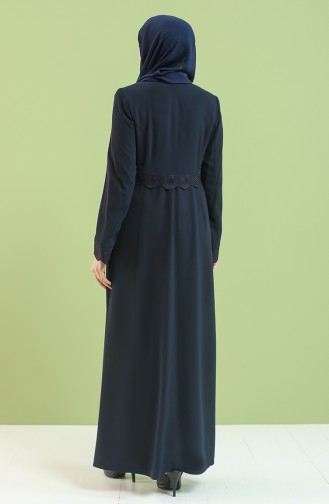 Navy Blue Abaya 0451-03