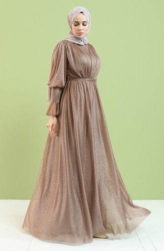 Nerz Hijab-Abendkleider 5367-04