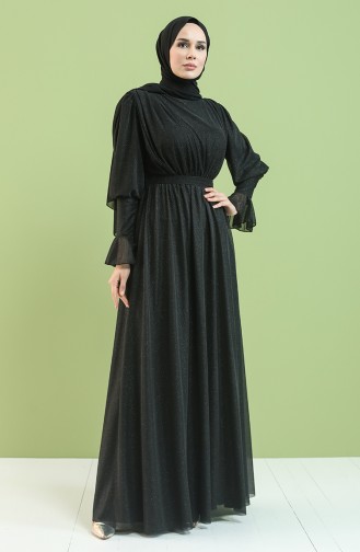 Black İslamitische Avondjurk 5367-05